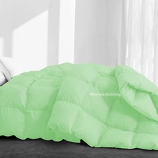 Awesome Down Alternative Comforter+Sheet Set Full Size Sage Solid