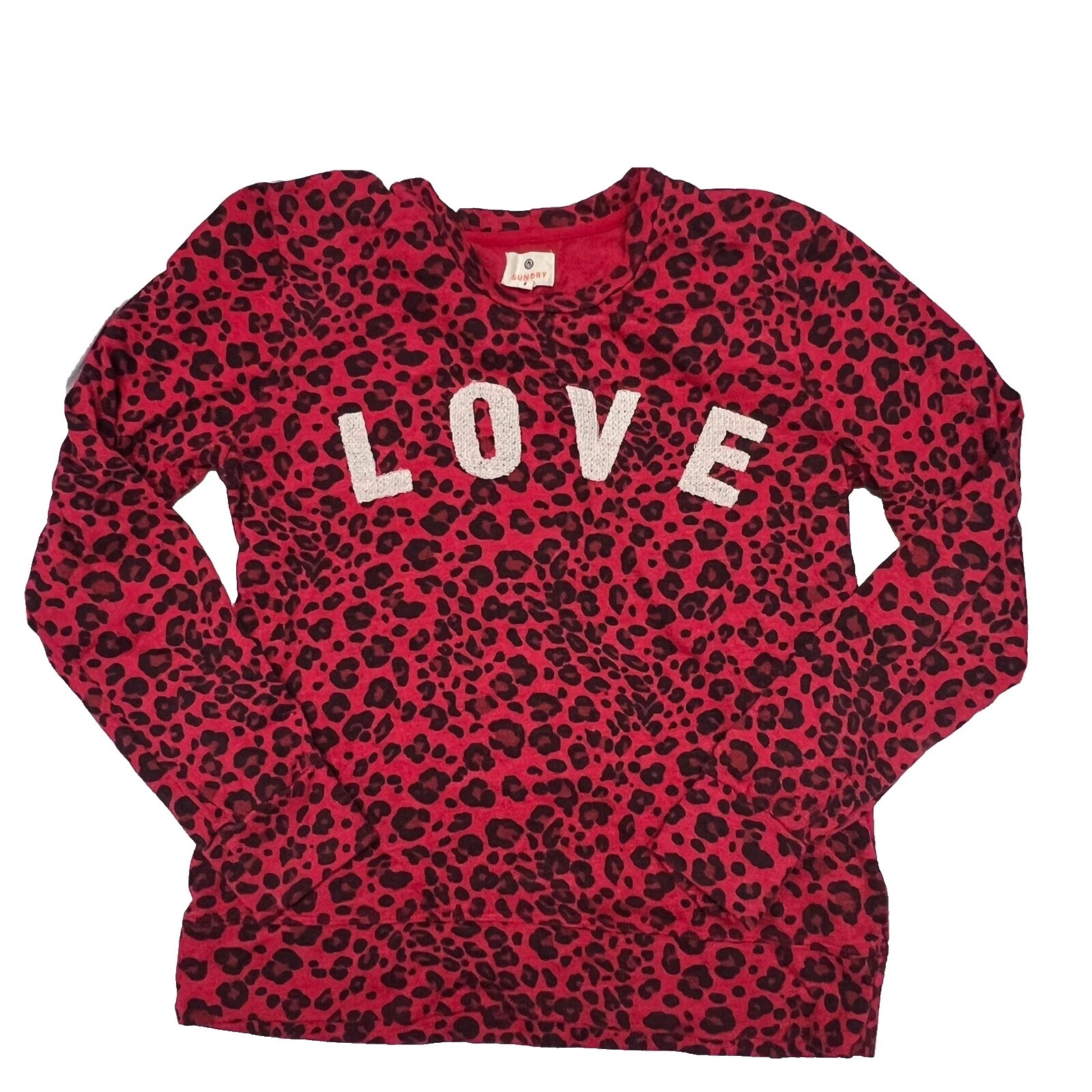 Sundry sudaderas de Manga Larga Negro para Mujeres