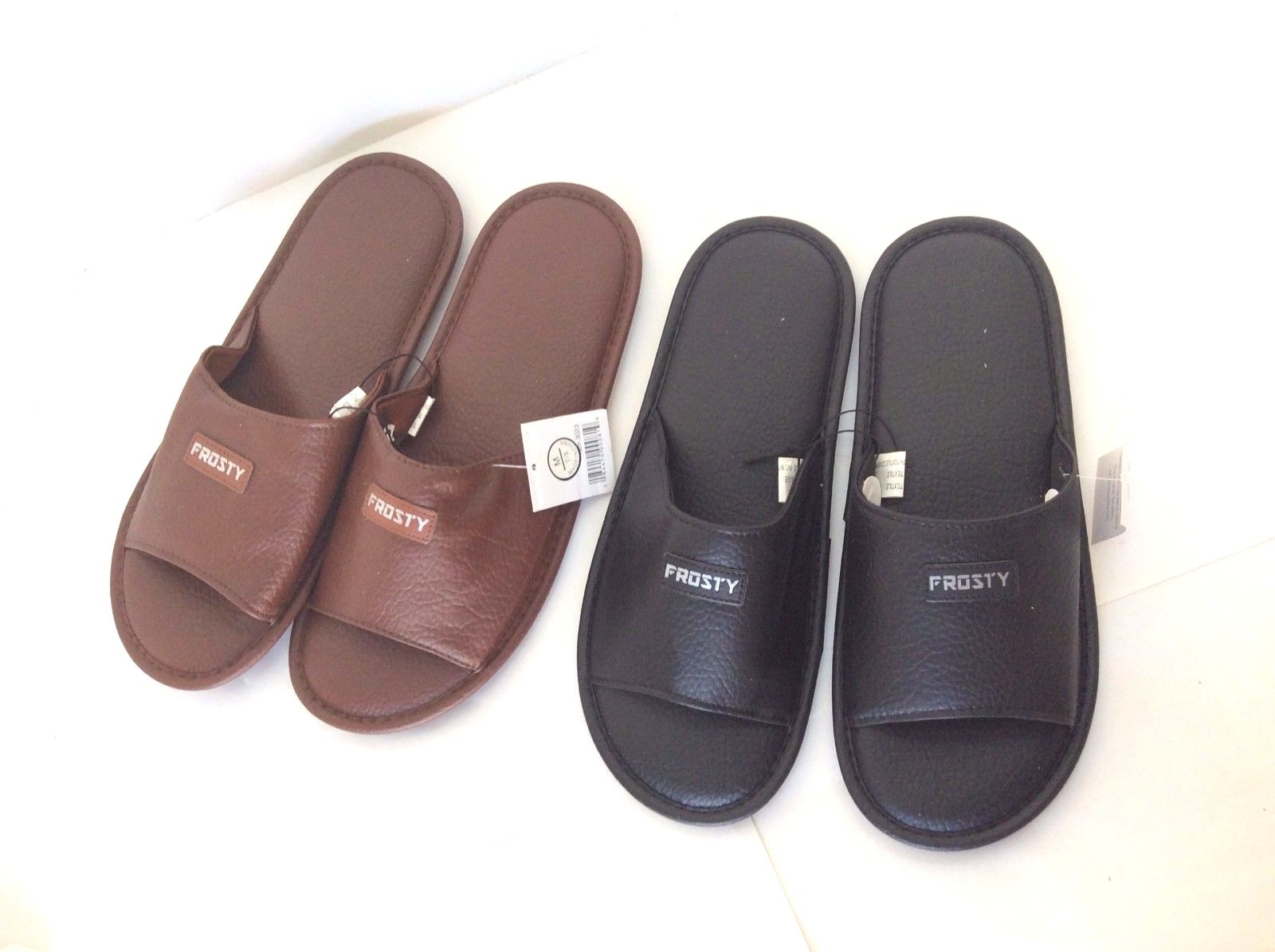 SAOLA New man slippers Faux Leather Material soft sole for Indoor size S XL