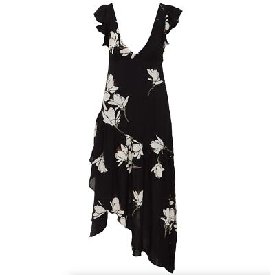 Free People She's A Waterfall Maxi Dress - Black 6