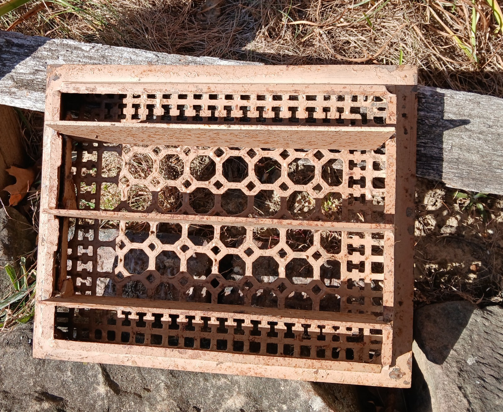 Antique Victorian Cast Iron Floor Register Vent 1890s