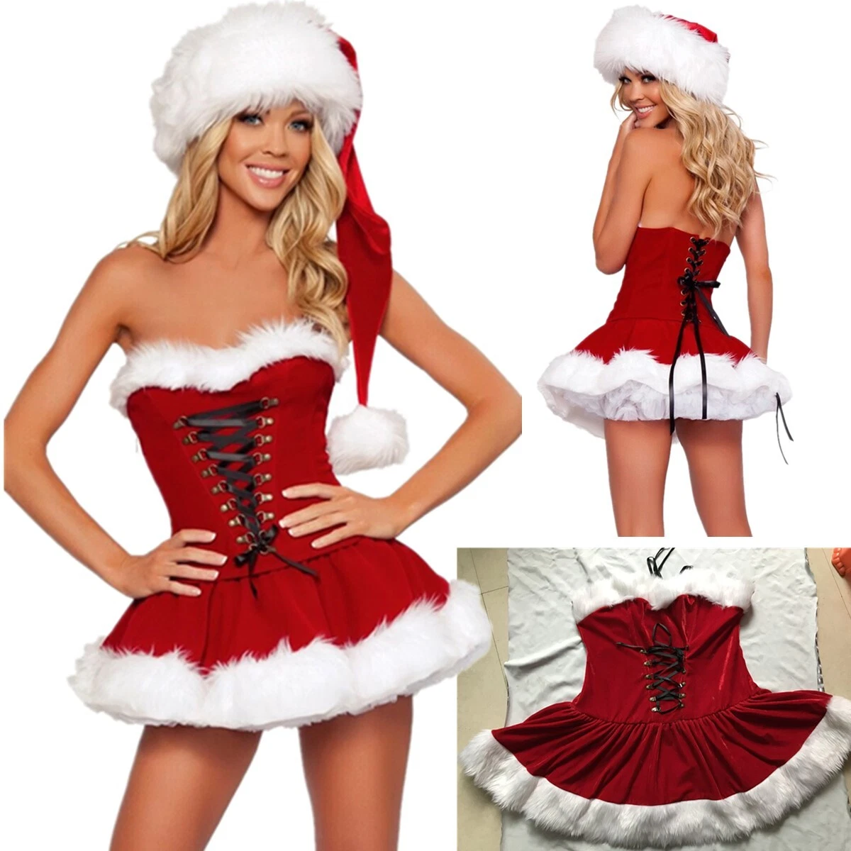 Sexy santa top claus dress
