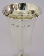 MID CENTURY MODERN 164g STERLING SILVER WINE GOBLET CHALICE CUP 1971 BARWARE