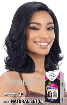 FREETRESS EQUAL SYNTHETISCH 5" SPITZENTEIL HAARPERÜCKE - NATURAL ME - NATUR SET (L)