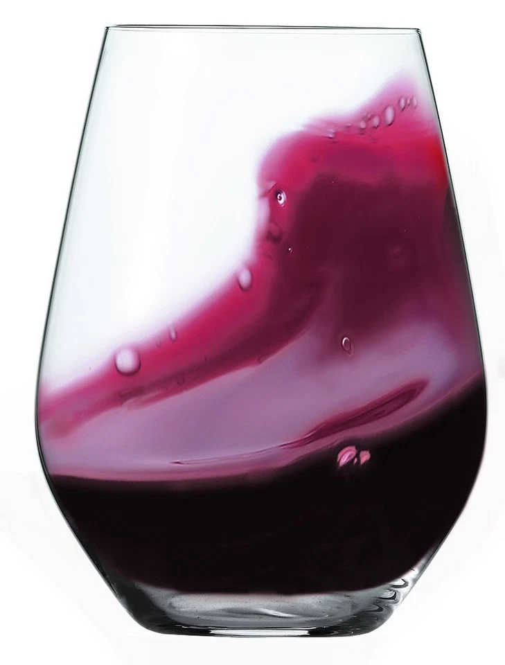 Juego de 4 copas de vino Spiegelau Authentis, cristal hecho en Europa, tallo moderno... Foto 2 de 4