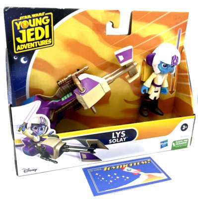 Star Wars Young Jedi Adventures - LYS SOLAY - Action Figure w/ Speeder