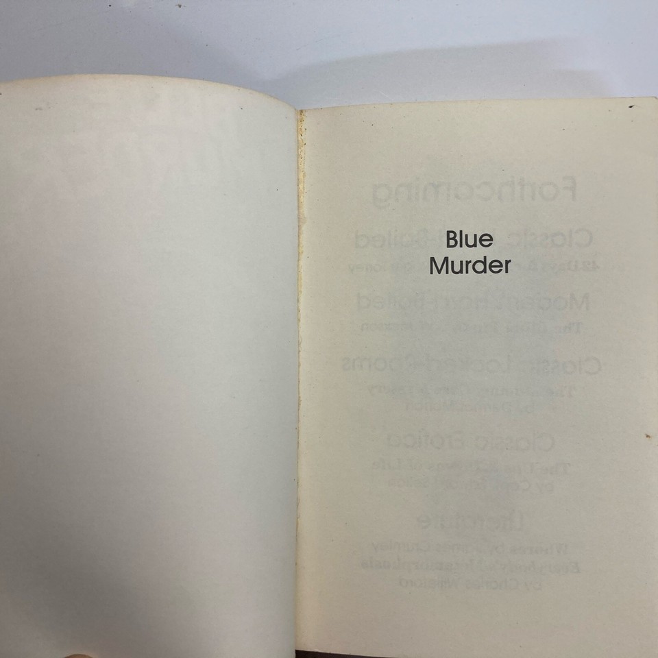 Blue Murder Robert Leslie Bellem Book First Paperback Edition 1987