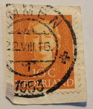 Netherlands Postage ~ Queen Juliana ~ Orang 10₵ Stamp ~ Cancelled ~ 1949 ~ Z10