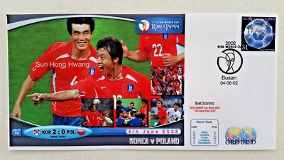 First Day Cover KOREA JAPAN FIFA WORLD CUP 2002 KOREA v POLAND 