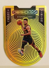 2020-21 Panini Obsidian Stephen Curry SSP YELLOW FLOOD TUNNEL VISION 🏆🏆🏆🏆🌠