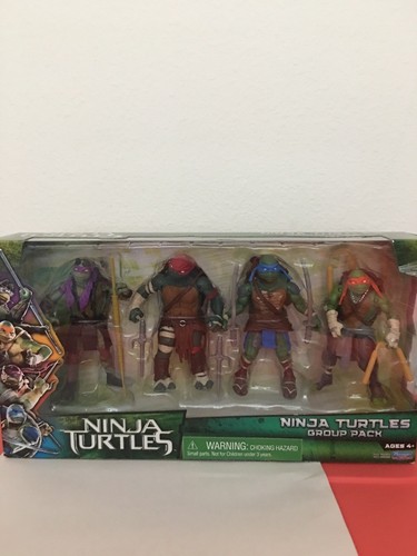 New TURTLES MOVIE NINJA TURTLES GROUP PACK 4 ACTION FIGURE Sets - Picture 1 of 12