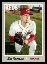 2019 Topps Heritage #133 Sal Romano Card Cincinnati Reds