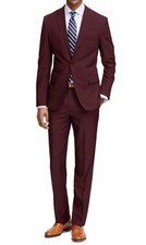 Men's Two Piece Classic Regular Fit Suits Jacket and Pant 2 Piece Set