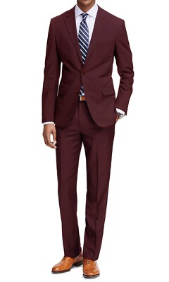 Men's Two Piece Classic Regular Fit Suits Jacket and Pant 2 Piece Set