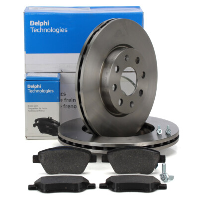 DELPHI Bremsscheiben Ø 257mm + Beläge für OPEL CORSA D 1.0-1.4 1.3 CDTI vorne