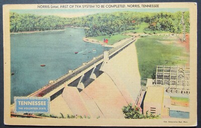 Norris Dam TVA System Tennessee Volunteer State Vintage ...