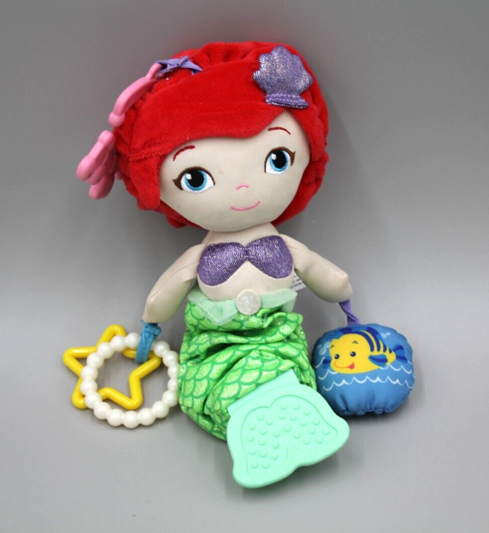 Disney Baby Ariel Little Mermaid Plush Crib Car Seat Stroller