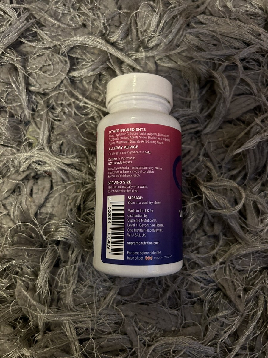 2x Supreme Nutrition A-Z Multi Vitamin Minerals 60 Caps BBE 2025