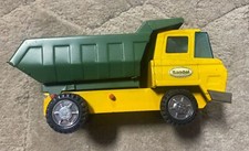 Vintage Japan Bandai Pressed Steel Toy Dump