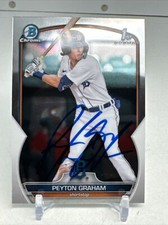 Peyton Graham Auto Signed 2023 Bowman Chrome 1st #BCP-57 Detroit Tigers