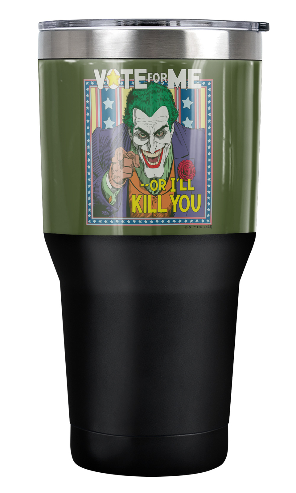 Batman Joker Dark Detective #1 Tumbler 30oz Vacuum Insulated & Double Wall