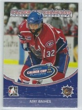 2007-08 ITG Heroes and Prospects Calder Cup Champions #CC-07 Ajay Baines