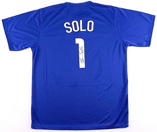 Hope Solo Signed Team USA Women's Soccer Jersey (JSA COA) 2xGold Medalist