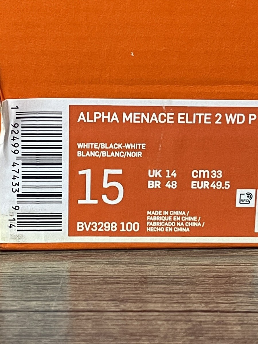Nike Alpha Menace Elite 2 Wide P “White Wolf Gray” (BV3298-100