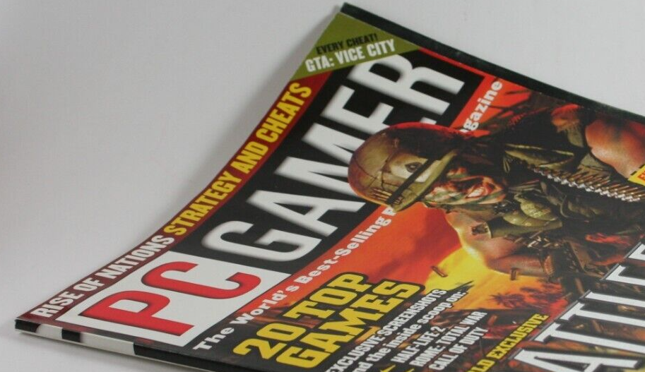 PC Gamer Magazine August 2003 Battlefield Vietnam Rise of Nations GTA Vice  City