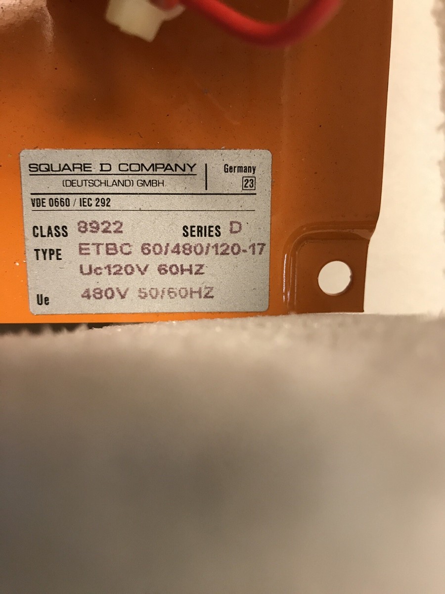 Square D,8922-ETBC60,Motor Brake Series D 480V Coil 120V | eBay