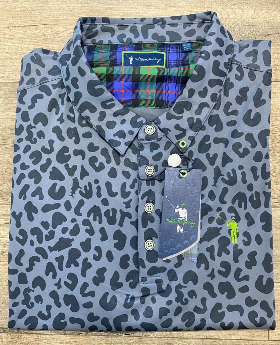 William Murray Golf For Esteban Polo Gray Mens M Short Sleeve