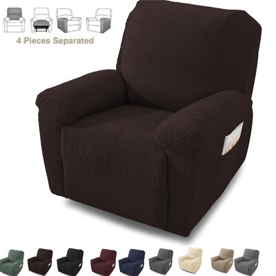 1 SEAT Recliner Chair Cover High Stretch Slipcover Sofa Cover for Living Room