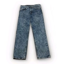 Vtg Levis 506 Acid Wash Denim Jeans Size 32x30 USA 1988 506-0520-532-068