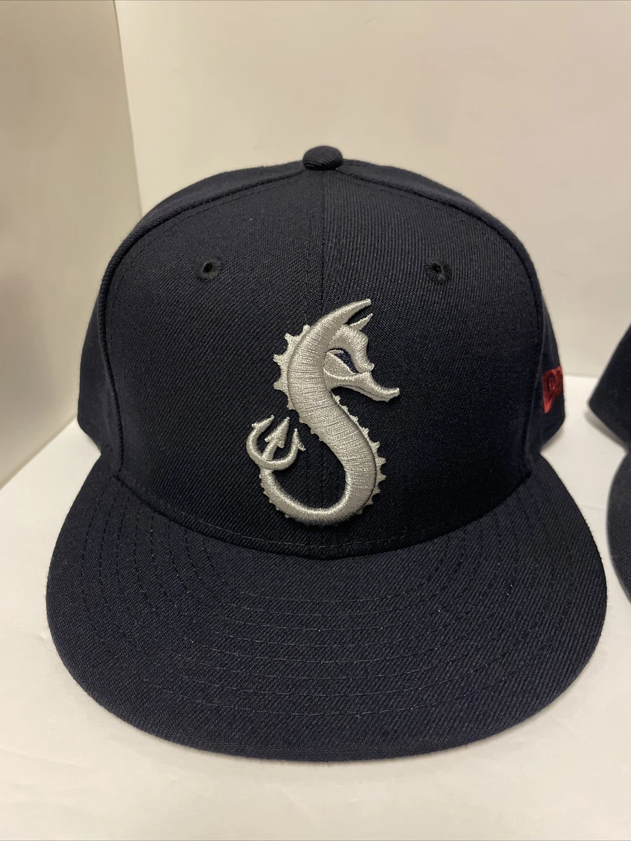 2 Hillside Goods Seadevils New Era 59FIFTY 7 5/8 Hats Rare Hat Club