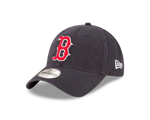 NEW ERA BOSTON RED SOX BASEBALL CAP.9TWENTY MLB NAVY BLUE CORE STRAP COTTON HAT - 第 1/8 張圖片