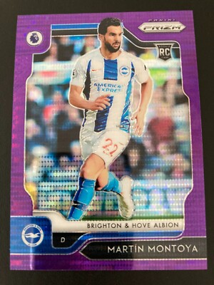 2019-20 Premier League Violet Breakaway Prizm Martin Montoya ed/75 BRIGHTON HOVE