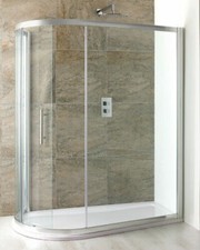Volente Spacesaver Quadrant Enclosure with Shower Tray and New Integral Waste