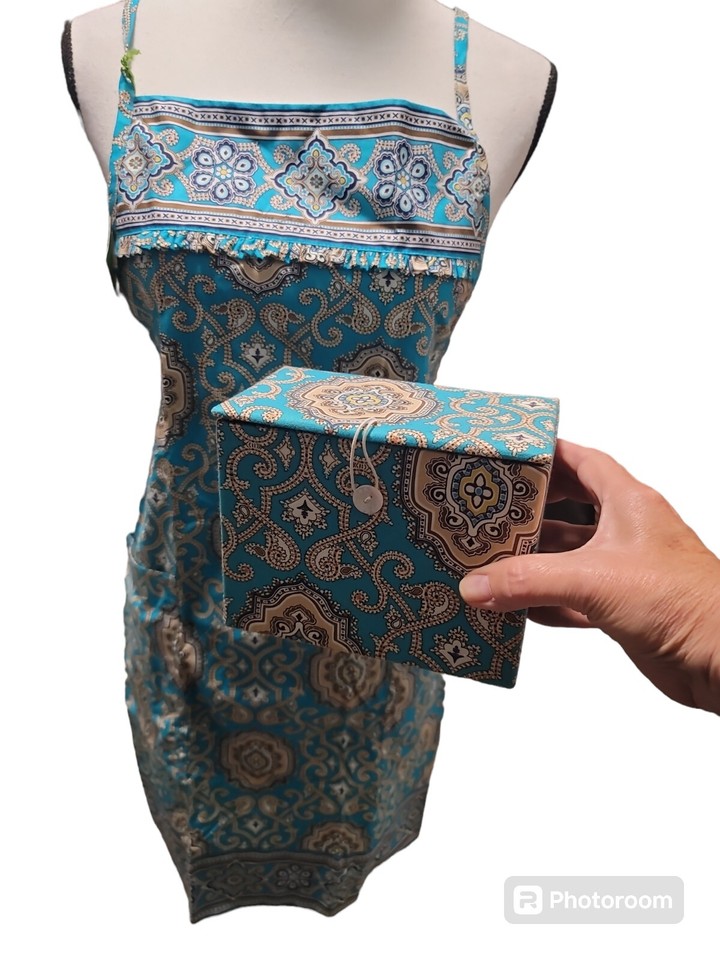 VERA BRADLEY APRON GIFT SET (TOTALLY TURQ) RETIRED eBay