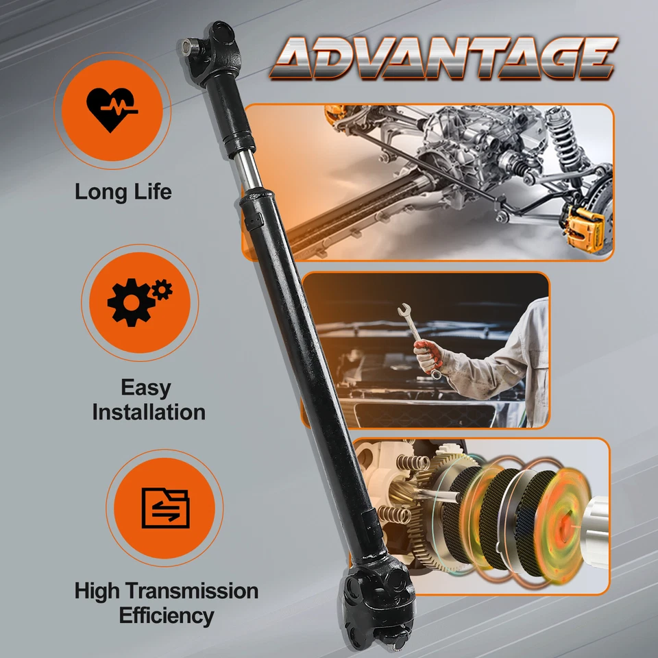 For 1993-95 Jeep Grand Cherokee 4WD V8 5.2L  New Front Driveshaft Shaft Assembly Foto 2 de 4