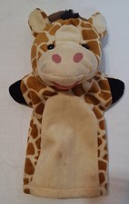 Melissa And Doug Zoo Friends Giraffe Plush Hand Puppet 10  