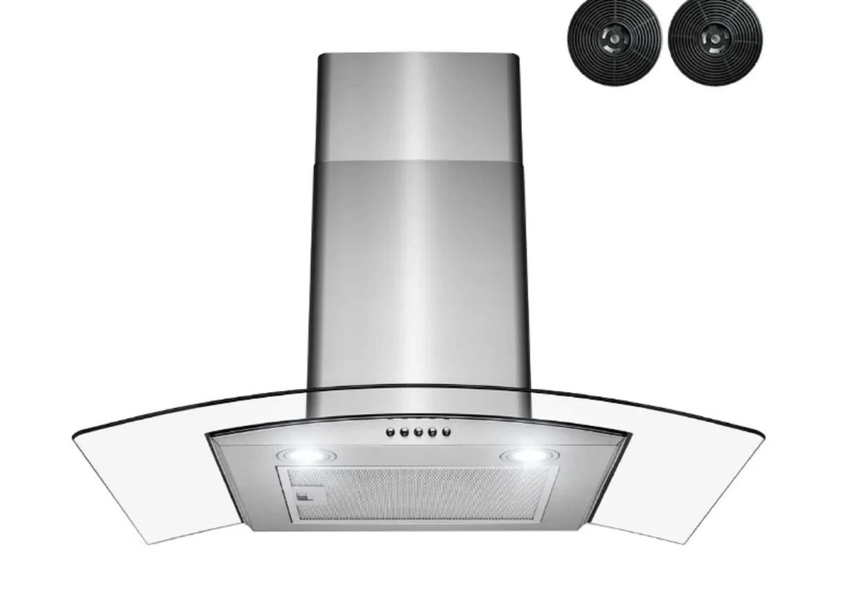 Golden Vantage 30 Inch Range Hood Convertible Wall Mount, LED  