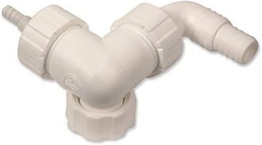 ACQUASTILLA 117945 - Doppio raccordo di scarico lavatrice e asciugatrice,...