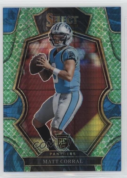 2022 Panini Select Premier Level Dragon Scale Prizm 77/89 Matt Corral #115 18u5
