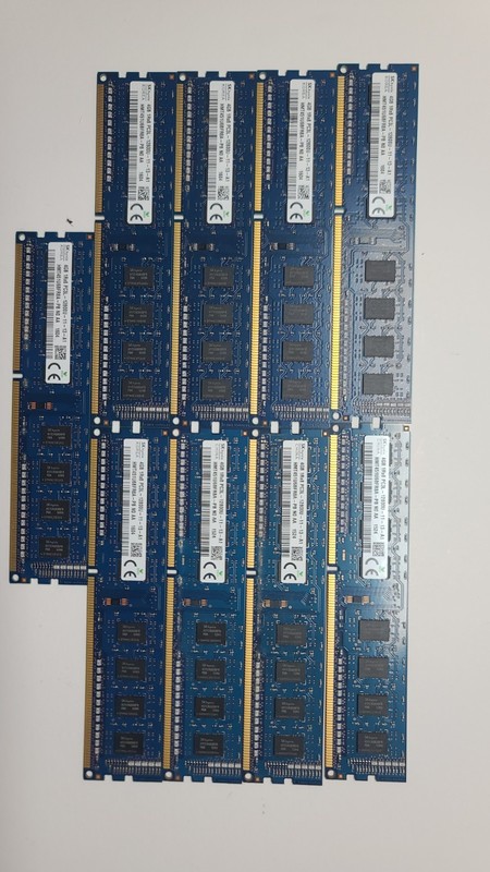 HYNIX HMT451U6BFR8A-PB PC3-12800U DDR3-1600 4GBx9 Memory Ram Lot