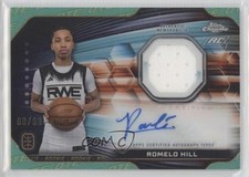 2023 Topps Chrome OTE Overtime Elite Aqua Refractor 88/99 Romelo Hill Auto w7v