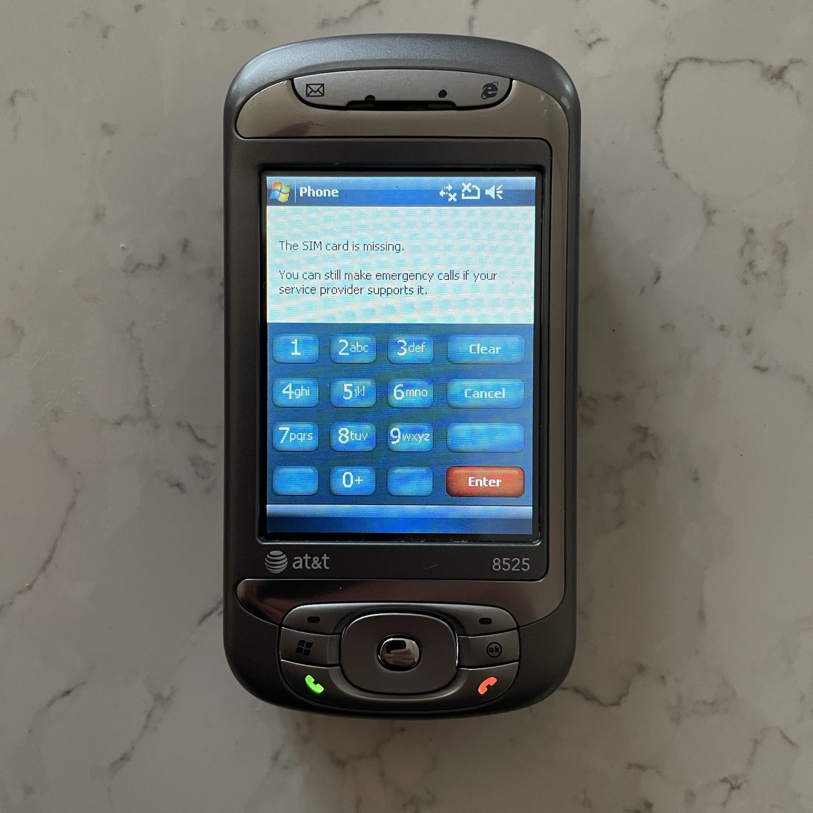 HTC 8525 at&t Smartphone PDA Works Very Clean Minimal Blemishes Weak Battery
