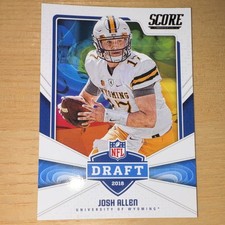 Panini 2018 Score NFL Draft Rookie Insert Josh Allen Wyoming Cowboys #5 Football