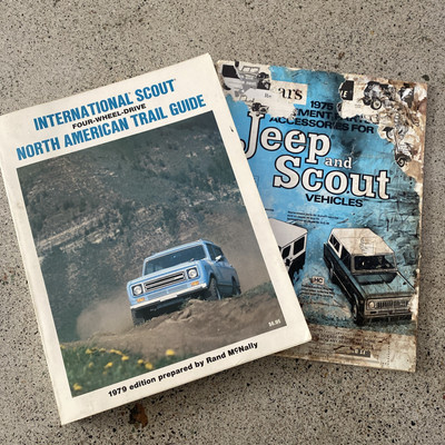 1979 International Scout North American Travel Guide & 1975 Scout Catalog Sears