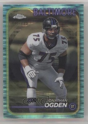 2024 Topps Chrome Aqua Sonar Refractor /199 Jonathan Ogden #5 HOF 15ej