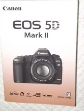 ORIGINAL CANON SPANISH INSTRUCTION MANUAL FOR EOS 5D MARK II DIGITAL CAMERA